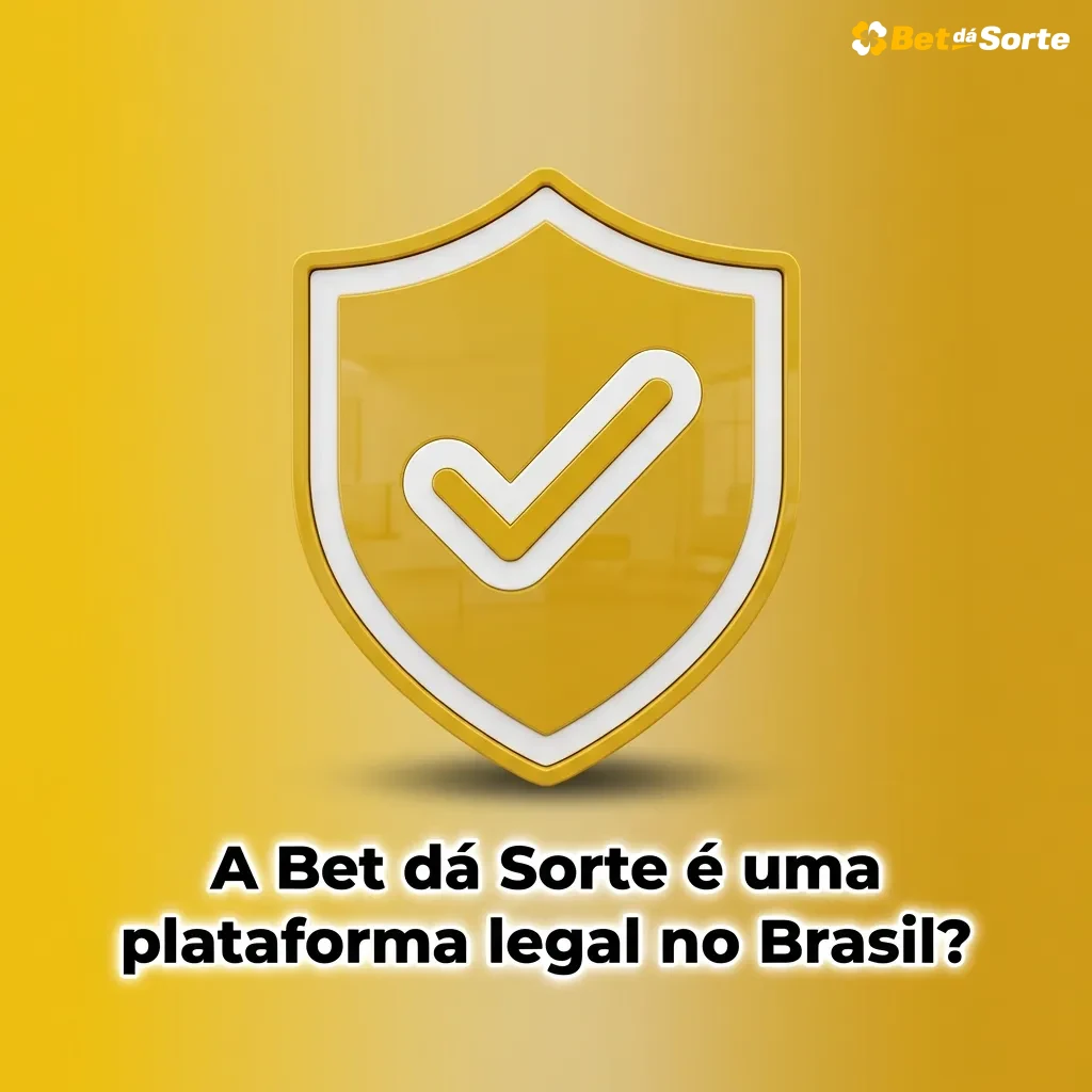 Ilustração da Bet dá Sorte com selos de licença, cadeado de segurança e ícones de jogo responsável no Brasil