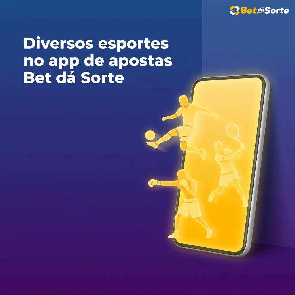 Tela do app Bet dá Sorte exibindo apostas ao vivo em futebol, basquete, tênis e eSports com odds em tempo real