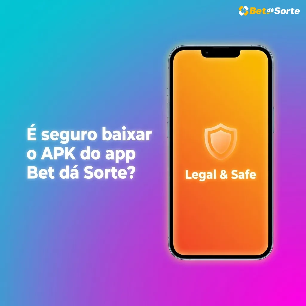 Ilustração de segurança digital com cadeado protegendo dados e ícone de APK do app Bet dá Sorte em destaque