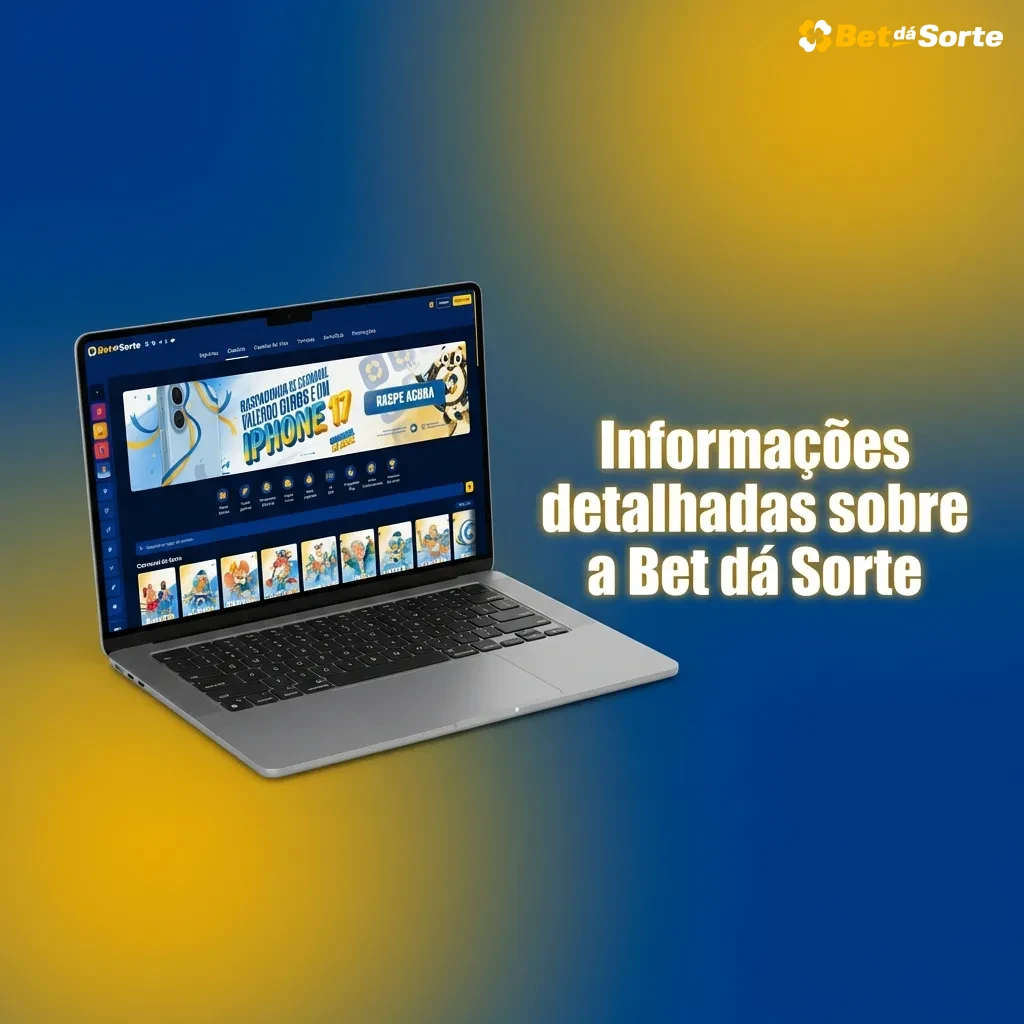Tela do site Bet dá Sorte exibindo apostas esportivas, cassino online, menus em português e destaque para segurança e bônus