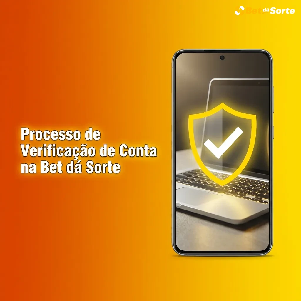 Ilustração de etapas para verificar conta na Bet dá Sorte: e-mail, documento, endereço, análise e confirmação.